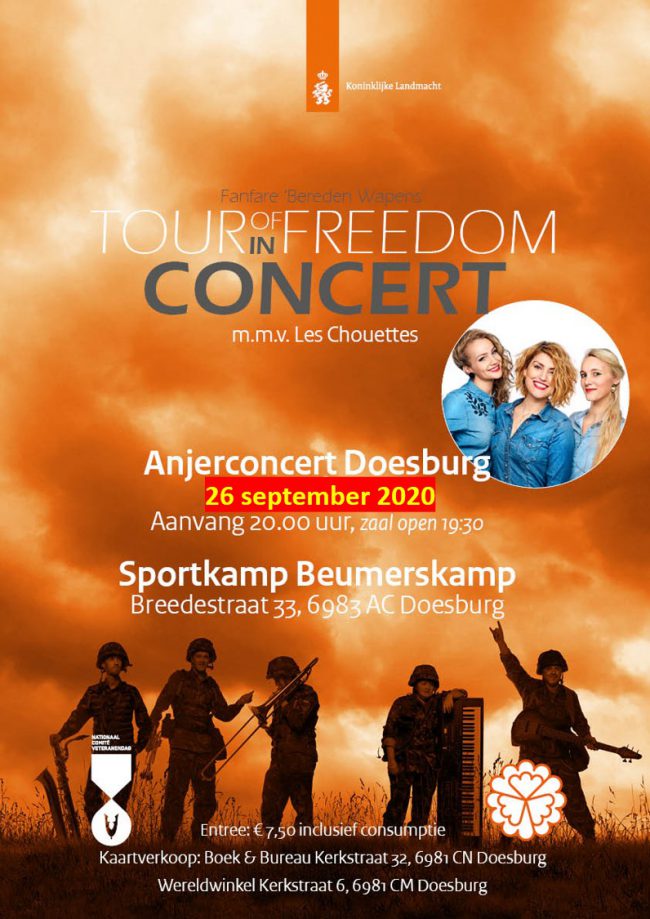Poster Anjerconcert 26 september