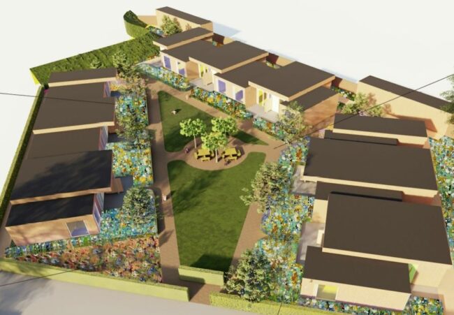 Tuin flexwoningen